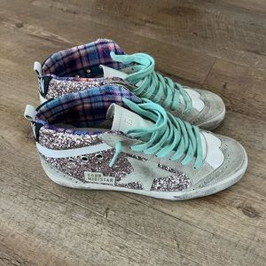 Golden Goose Midstar Glitter Sneakers